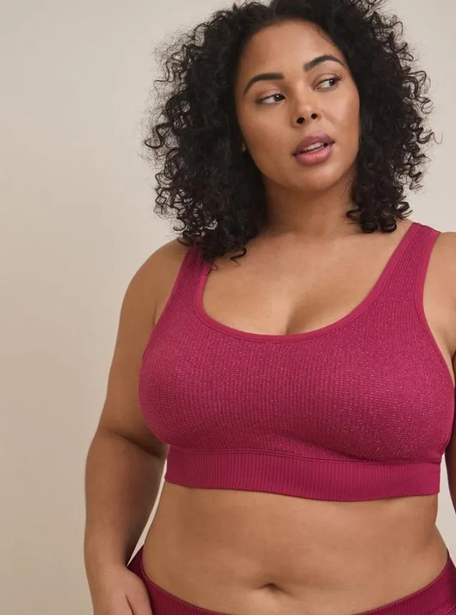 Plus Size - Lightly Lined Seamless Flirt Scoop Bralette - Torrid