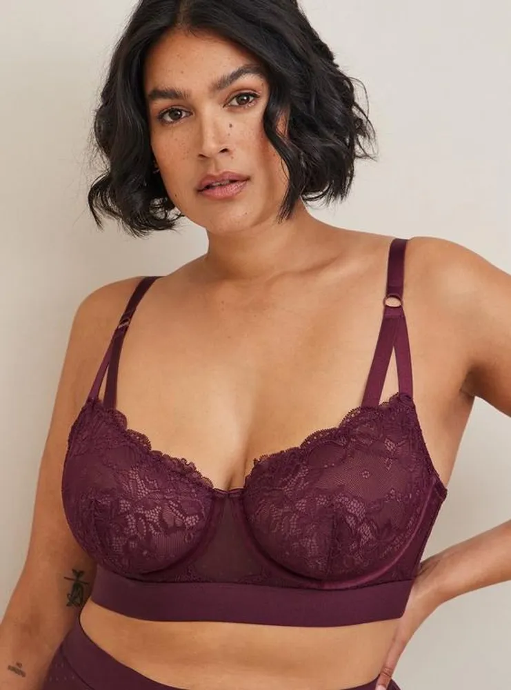 TORRID Dot And Lace Bra