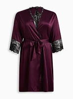 Satin And Lace Retro Robe