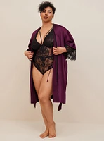 Satin And Lace Retro Robe