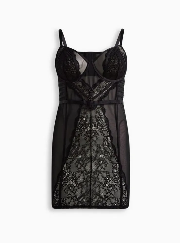 Straps And Lace Chemise