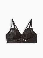 Overt Strappy Mesh Underwire Bra With Cups