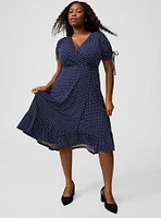 A-line Midi Wrap Dress