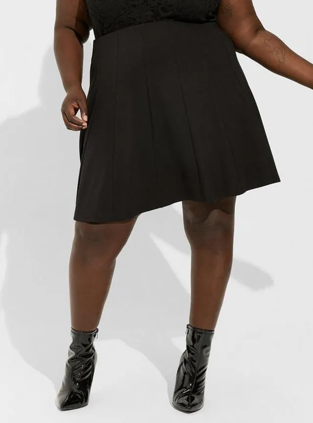 Plus Size - Mini Studio Double Knit Skater Dress - Torrid