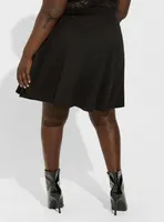 Mini Studio Ponte Seamed Circle Skirt