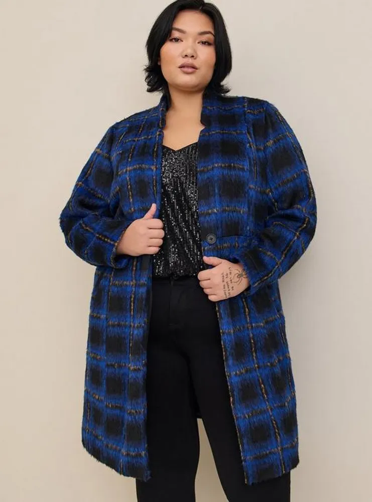 TORRID Fleece Drape Front Jacket