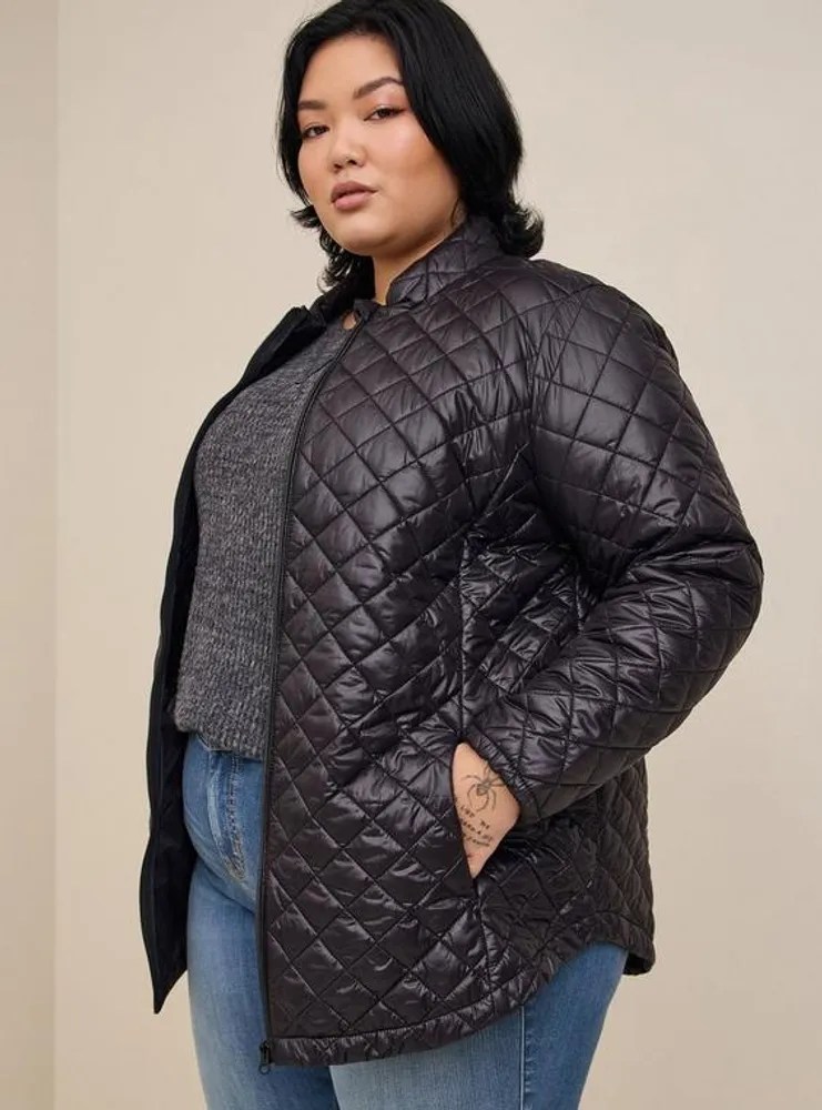 Nylon Quilted Puffer Jacket