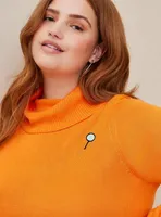 Scooby Doo Velma Turtleneck Pullover Sweater