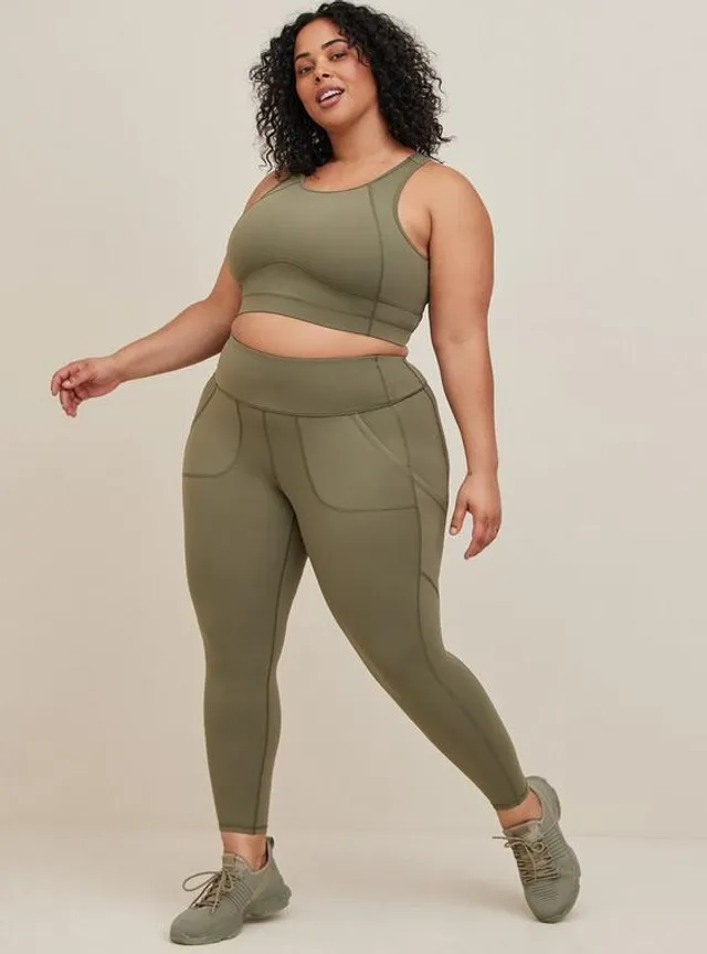 Torrid Active Performance Core Crop Legging with Side Pockets Plus Size 4