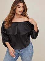 Off Shoulder Blouson Top