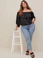 Off Shoulder Blouson Top