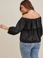 Off Shoulder Blouson Top