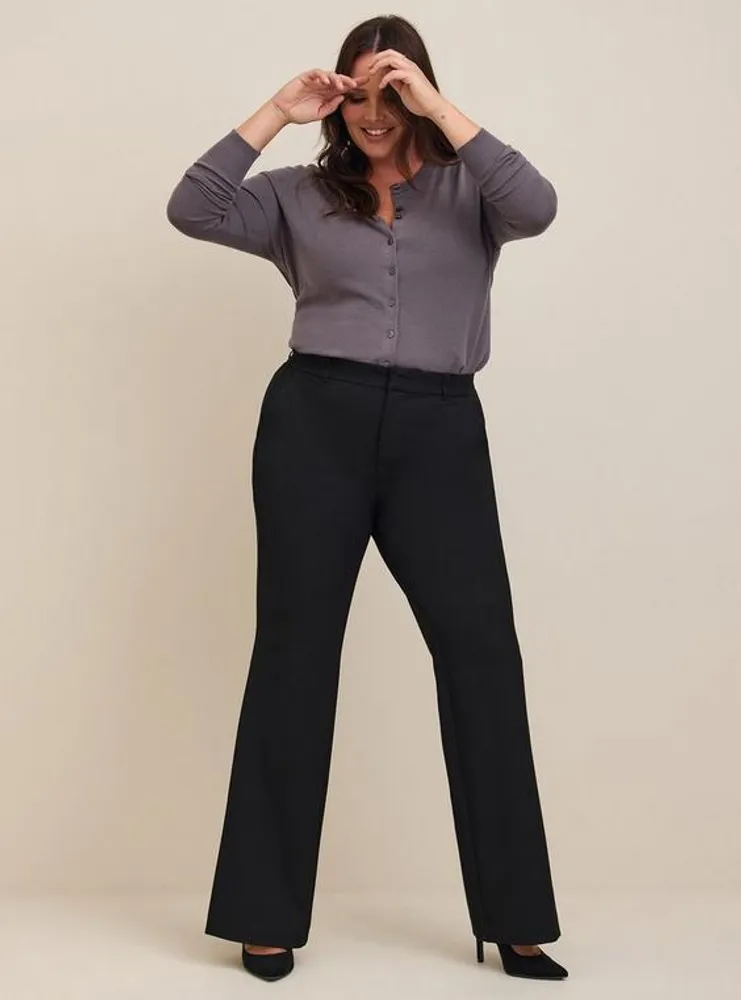 Comfort Flex Waistband Trouser Boot Studio Luxe Woven High-Rise Pant