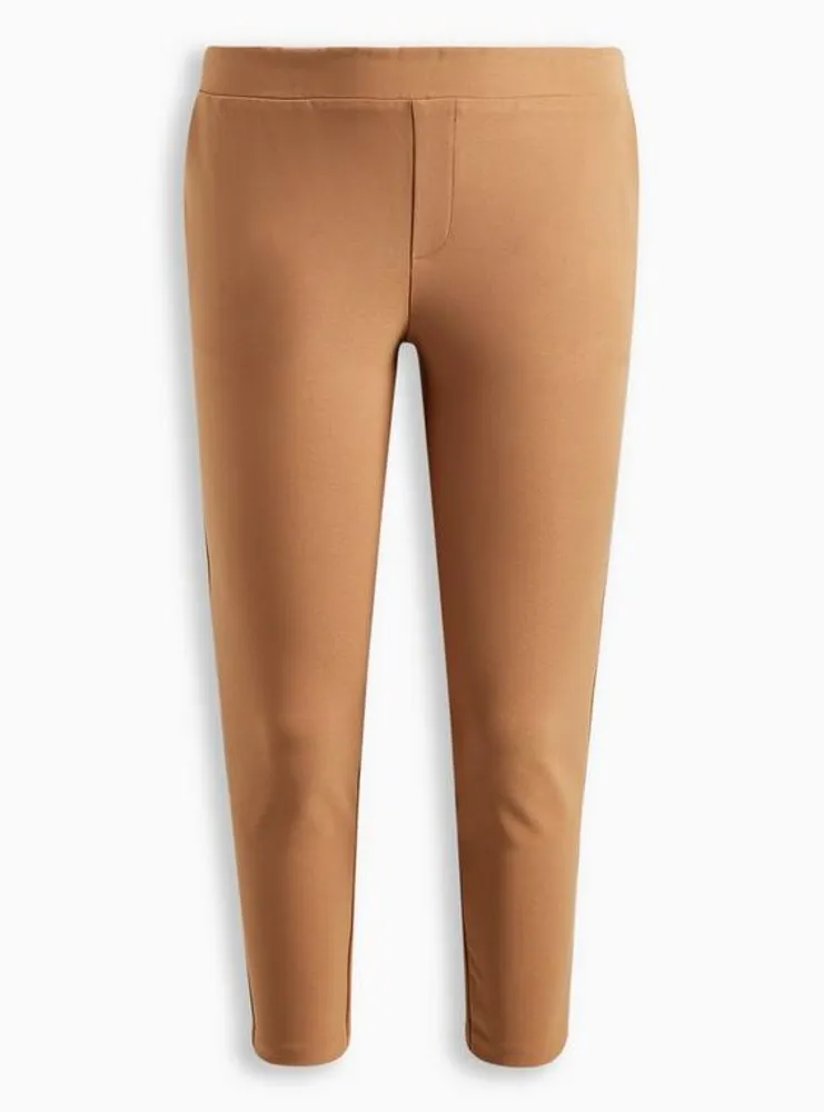 Pull-On Relaxed Taper Studio Refined Crepe High-Rise Pant