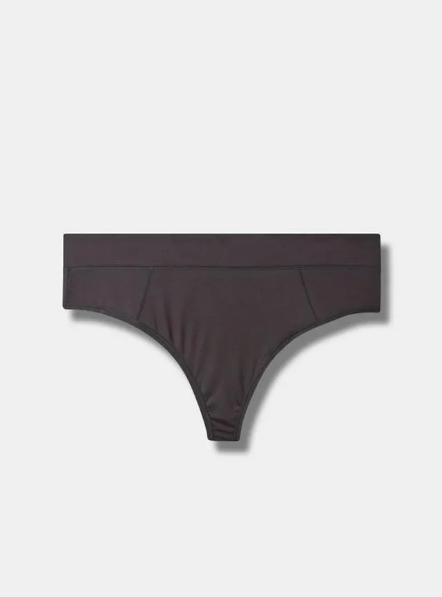 Plus Size - Active Microfiber Mid-Rise Hipster Logo Panty - Torrid