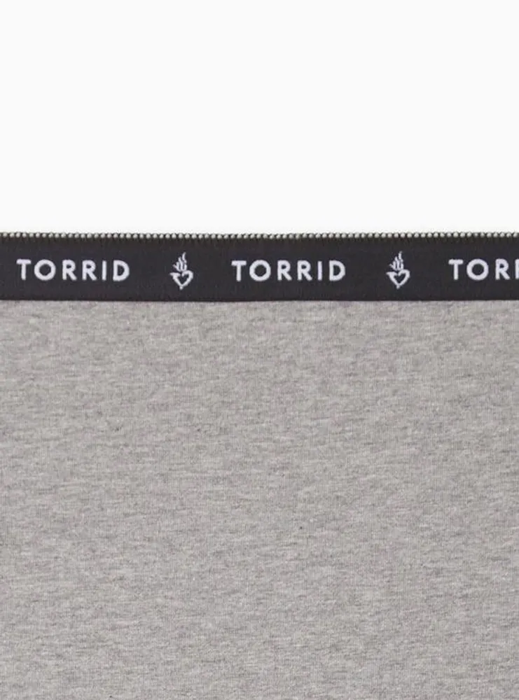TORRID Cotton Mid Rise Boyshort Logo Panty