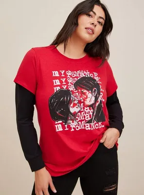 My Chemical Romance Classic Fit Cotton Crew Neck 2Fer Long Sleeve Tee