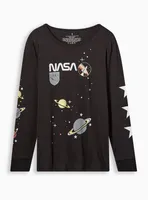 NASA Classic Fit Cotton Crew Neck Long Sleeve Top