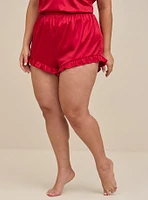 Dream Satin Ruffle Sleep Short