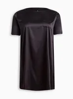 Dream Satin Pocket Sleep T-Shirt Gown
