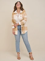 Eyelash Shacket Sweater