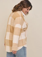 Eyelash Shacket Sweater