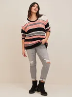 Cable Pullover Tie Back Sweater