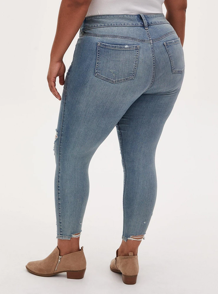 Jegging Skinny Super Soft High-Rise Destructed Jean