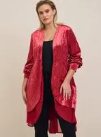 Velvet Chiffon Mix Kimono