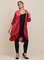 Velvet Chiffon Mix Kimono