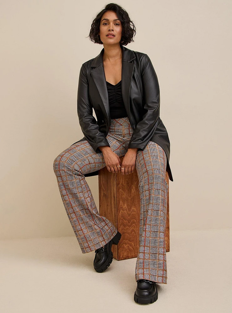 Faux Leather Tie Waist Jacket