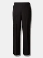 Pull-On Wide Leg Studio Refined Crepe High-Rise Pant