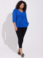 Georgette Tie-Front Blouse