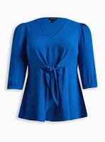 Georgette Tie-Front Blouse