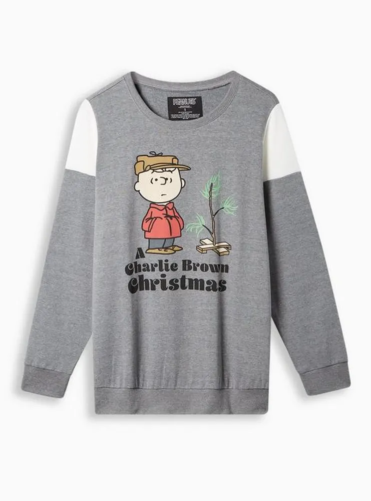 Peanuts Cozy Fleece Crew Neck Sweatshirt