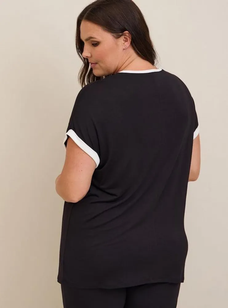 Super Soft Bamboo Jersey Short Sleeve Sleep Tee