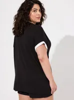 Super Soft Bamboo Jersey Short Sleeve Sleep Tee