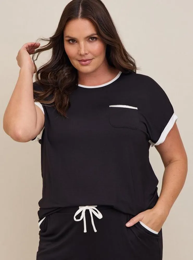 Super Soft Bamboo Jersey Short Sleeve Sleep Tee