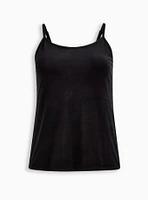 Velour Sleeveless Lounge Cami