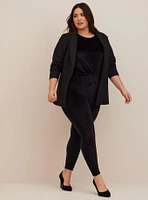 Full Length Signature Waist Ruched Velour Side Legging