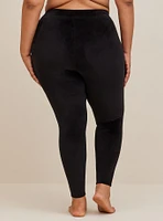 Full Length Signature Waist Velour Pocket Legging