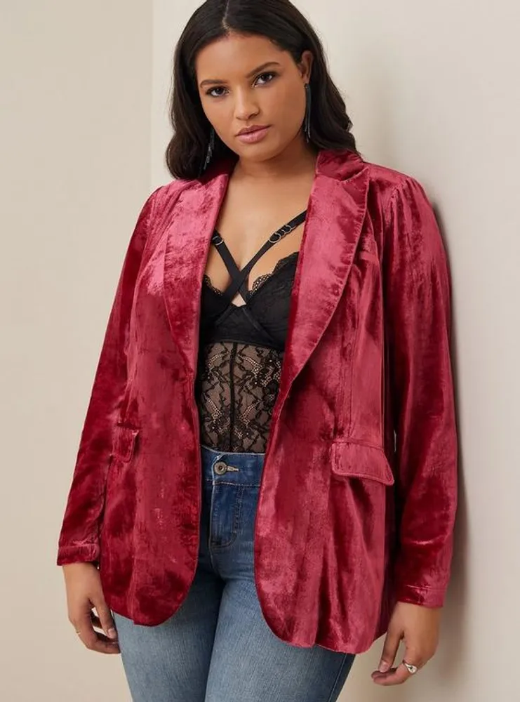 Plus Size - Satin And Lace High Neck Bra Top - Torrid