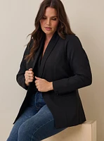 Studio Refined Crepe Shawl Collar Blazer