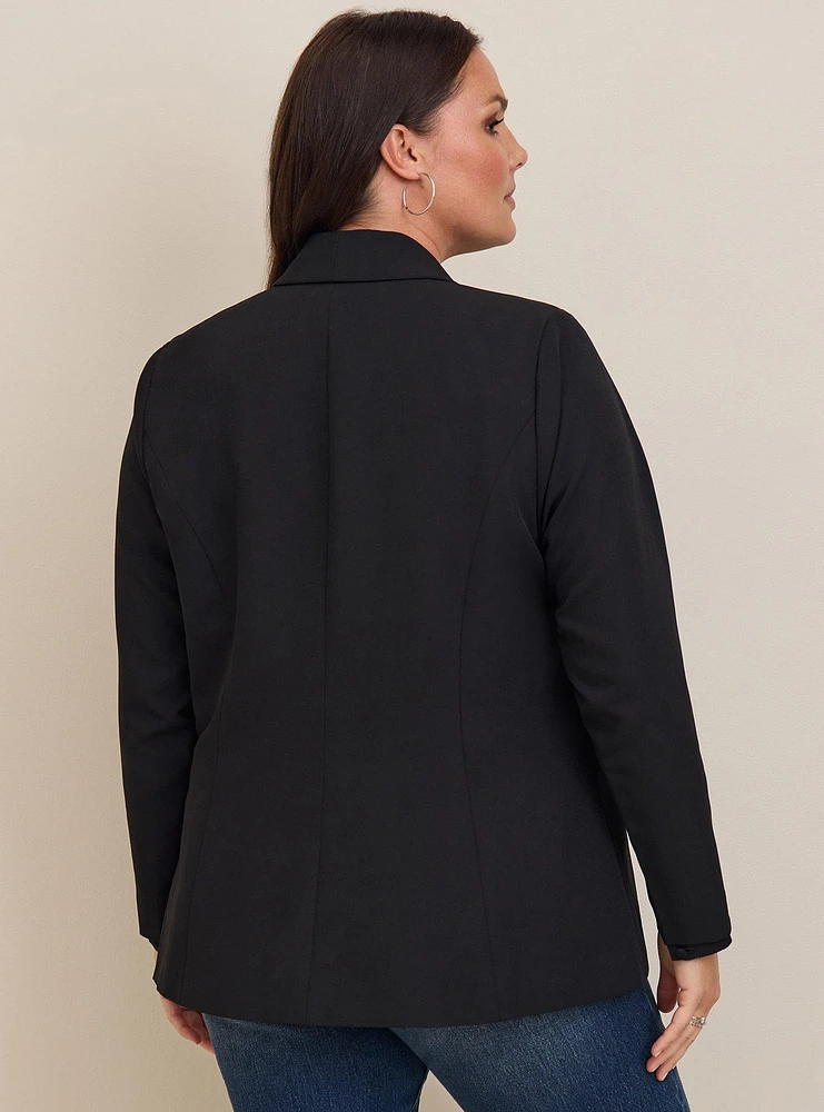 Studio Refined Crepe Shawl Collar Blazer