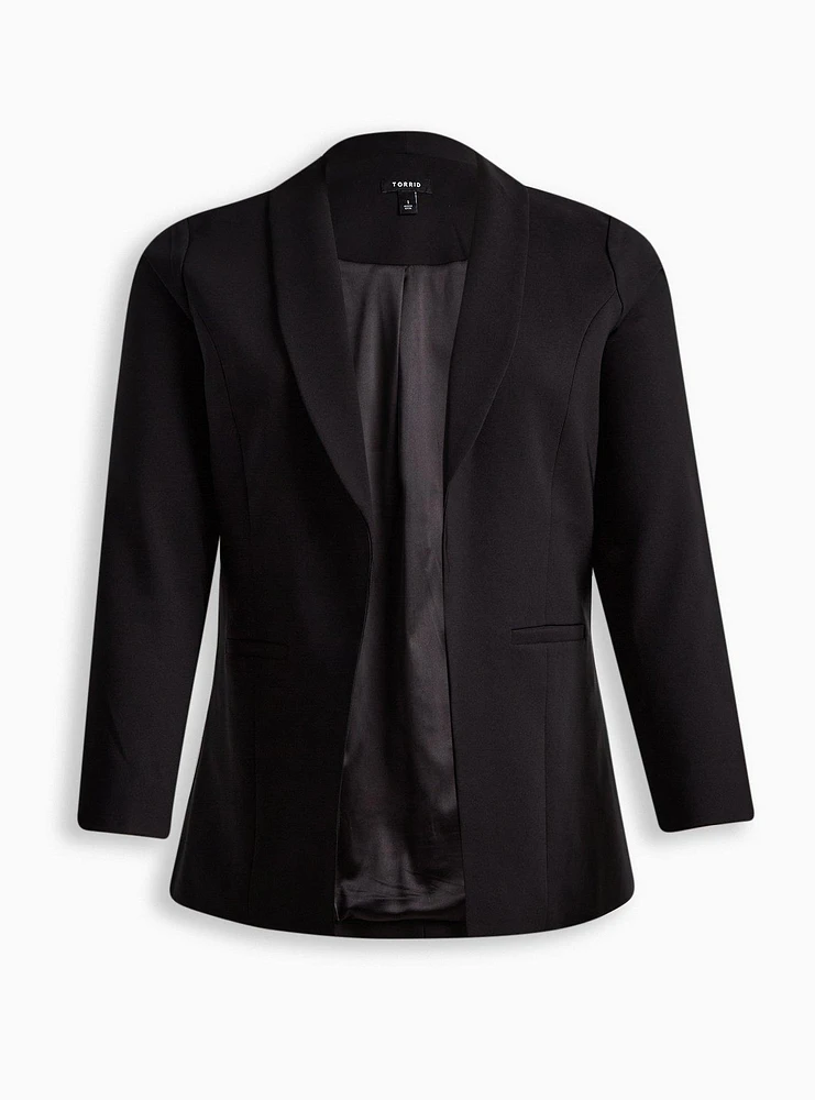 Studio Refined Crepe Shawl Collar Blazer