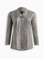 Metallic Knit Blazer