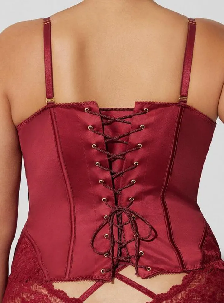 Satin And Lace Corset