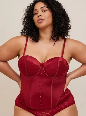 Satin And Lace Corset