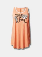 Warner Bros Tom & Jerry Sleeveless Tunic Sleep Gown