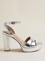 Ankle Strap Platform Block Heel Sandal (WW